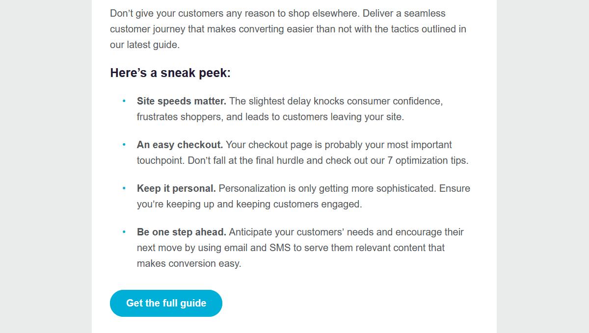 DotDigital's introduction to their downloadable via email